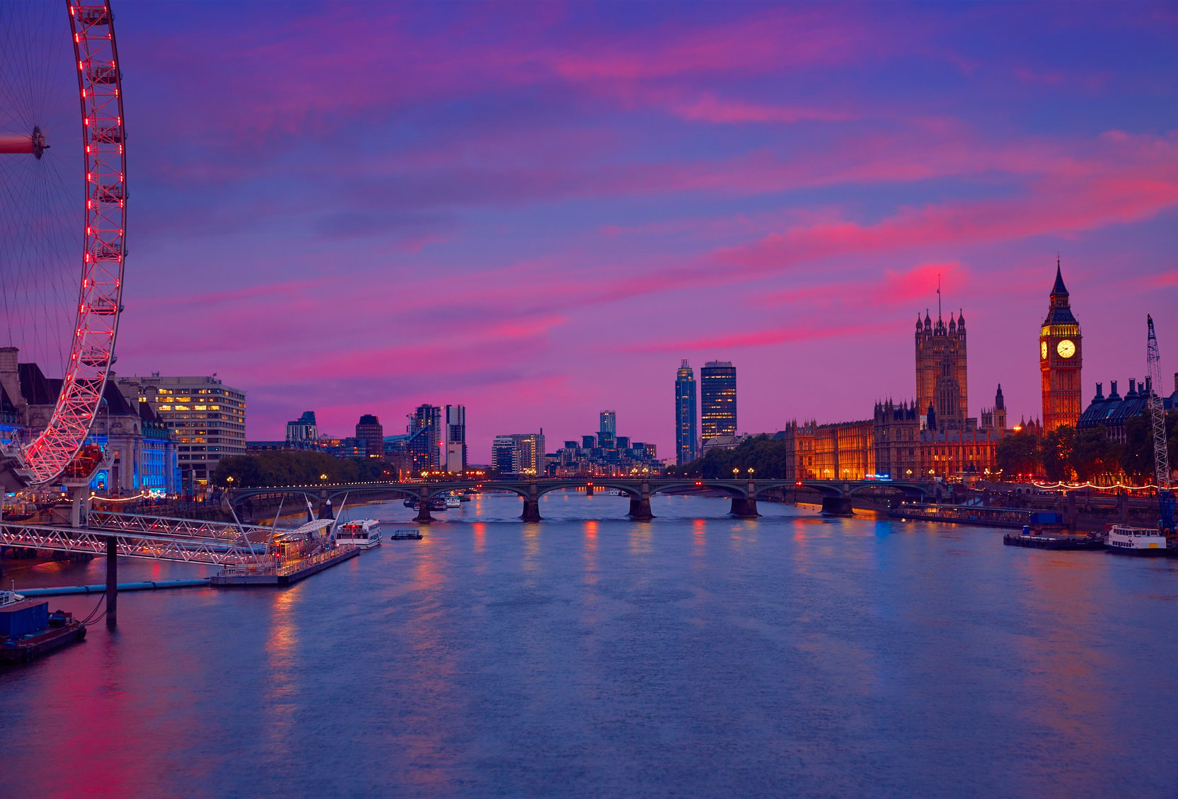 London Sunset Skyline